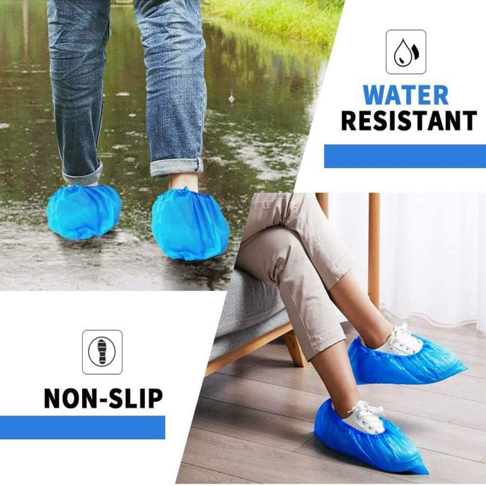 Shoes Covers Blue Overshoes Disposable Boot Cover
