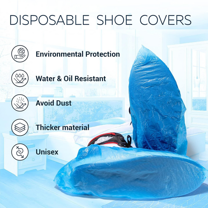 Shoes Covers Blue Overshoes Disposable Boot Cover