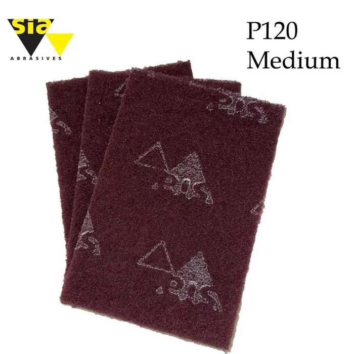 P120 Medium A Scotchbrite / Webrax / Scouring Fibral Hand Pads152 x 229mm