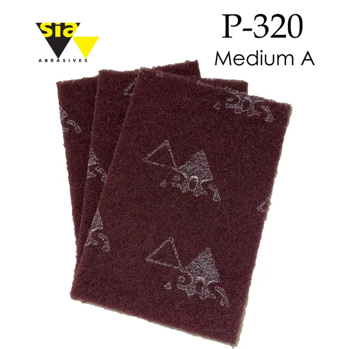 P320 Very Fine A Scotchbrite / Webrax / Scouring Fibral Hand Pads 152 x 229mm