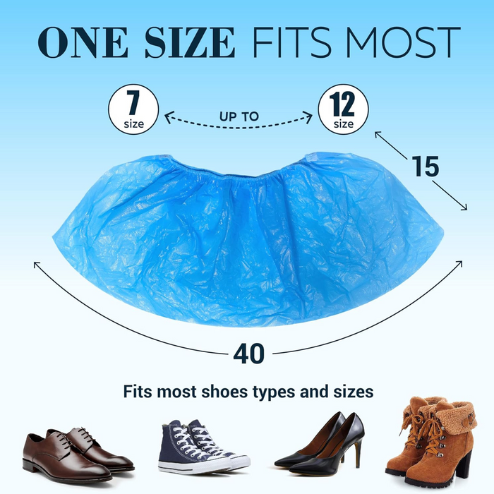 Shoes Covers Blue Overshoes Disposable Boot Cover