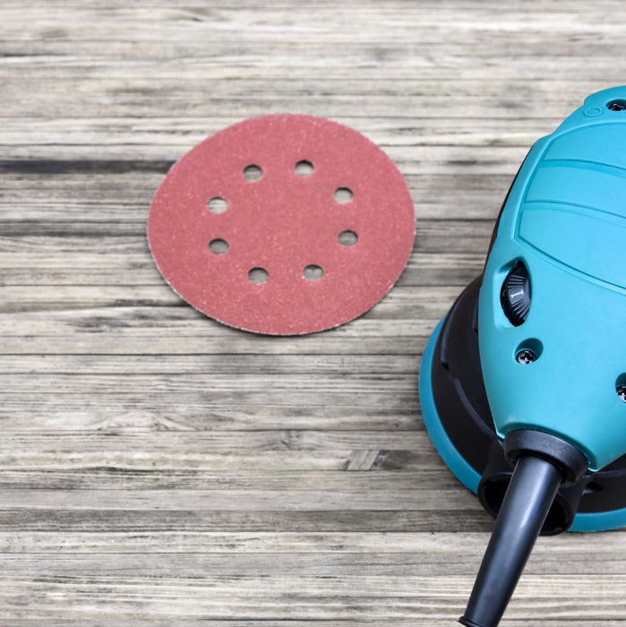 (P 120) 125mm Sanding Discs For Random Orbital Sander 8 holes