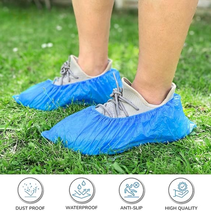 Shoes Covers Blue Overshoes Disposable Boot Cover
