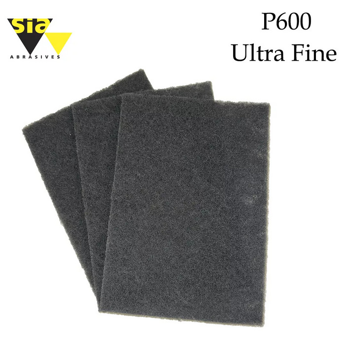P600 Ultra Fine S Scotchbrite / Webrax / Scouring Fibral Hand Pads 152 x 229mm