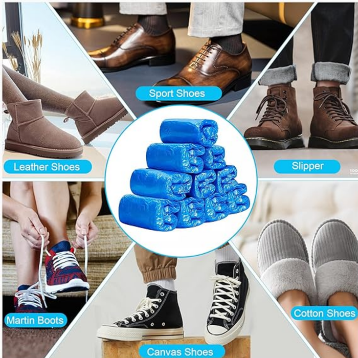 Shoes Covers Blue Overshoes Disposable Boot Cover