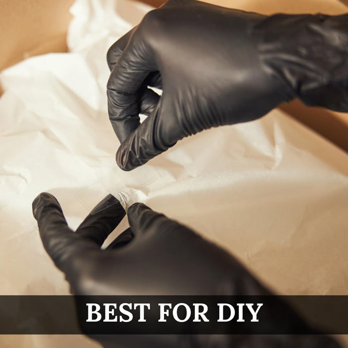 Bold - Black Nitrile Gloves - Powder Free (Extra Large)