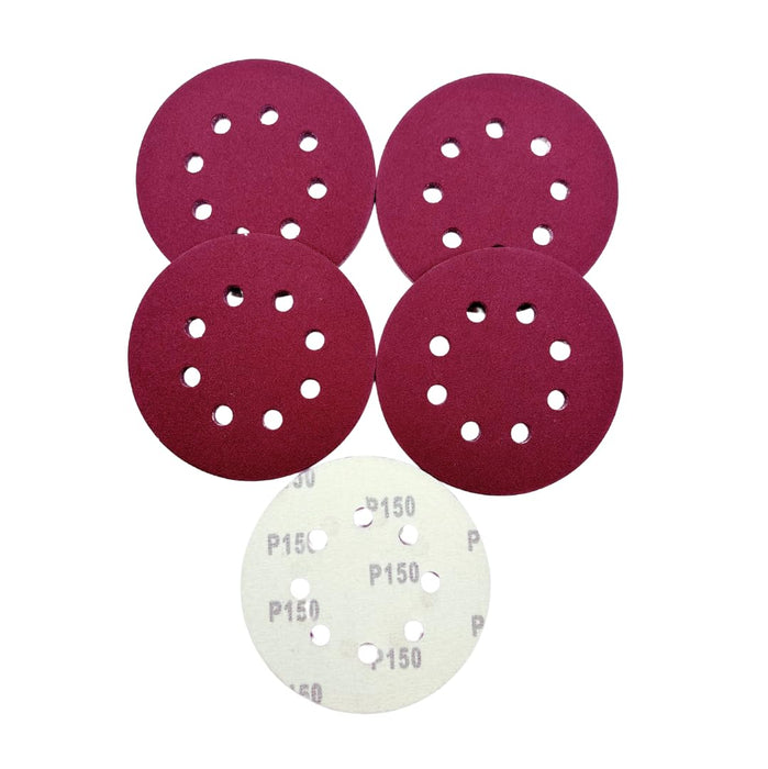 100pcs (P 400) 125mm Sanding Discs For Random Orbital Sander 8 holes
