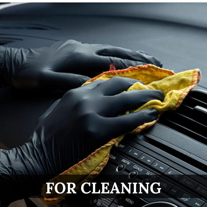 Bold - Black Nitrile Gloves - Powder Free (Extra Large)