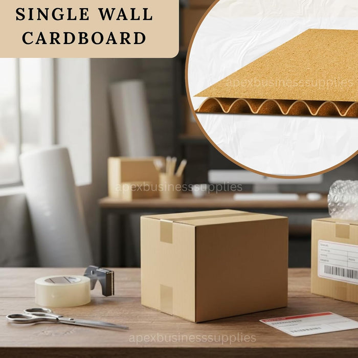 Boxes of 8x6x4 Inch Small Cardboard Boxes | Single Wall Shipping Boxes, Mailing & Postal Boxes | Strong Corrugated Packing Boxes for Moving, Storage, Royal Mail Small Parcel