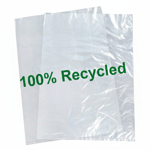 Clear Recycled LDPE Polythene Sacks - 100% Recycled