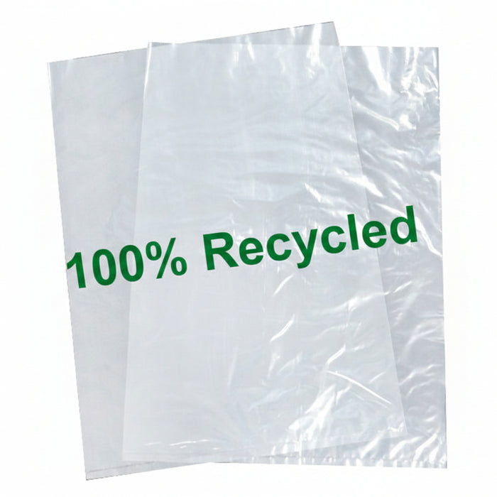 Clear Recycled LDPE Polythene Sacks - 100% Recycled