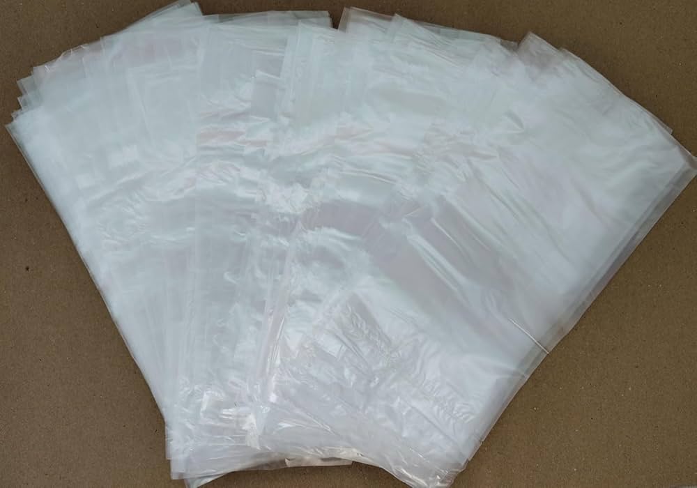 Clear/Natural HT Polythene Sack - Suitable for Food Use - 30% Recycled