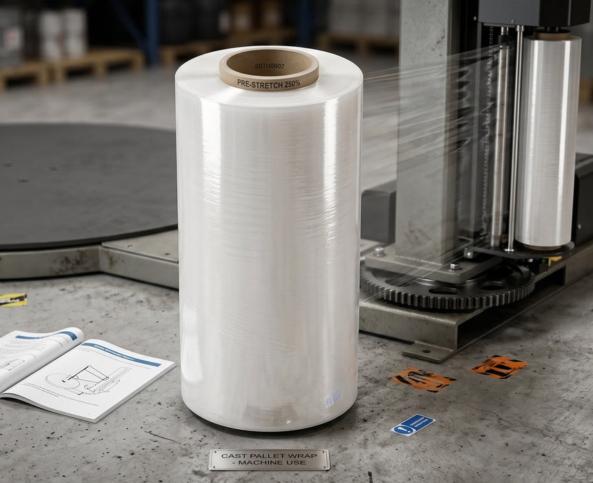 Cast Pallet Wrap - Power Pre Stretch Film - Machine Use