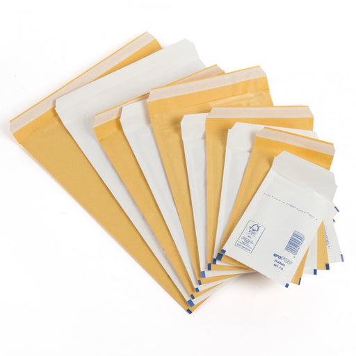 White Self Adhesive Postal Bags - 30% Recycled product image