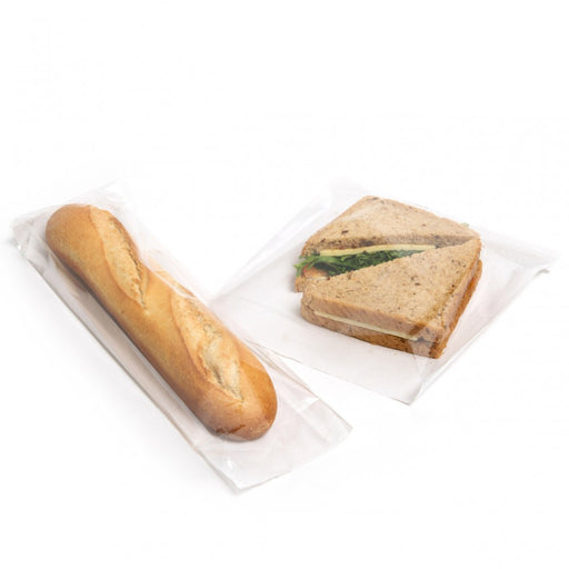Film Fronted Paper Bags - Clear Polypropylene Front, White Back