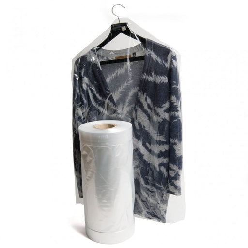 LDPE - Clear Polythene - Garment Covers on a Roll - 100% Virgin
