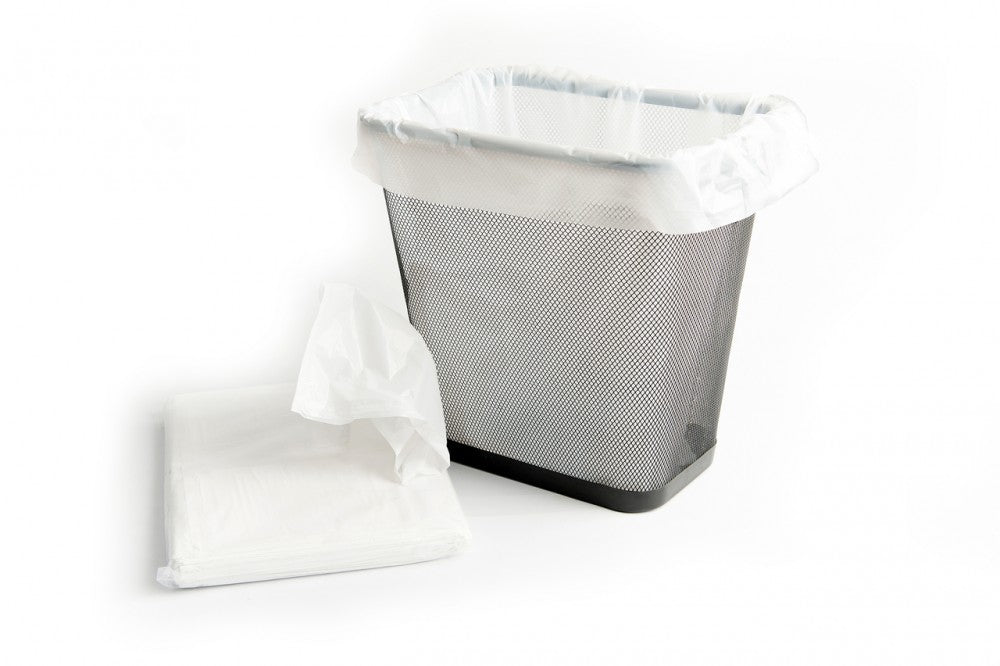 White HDPE Bin Liners - Retail Packs - (10 X100) - 30% Recycled