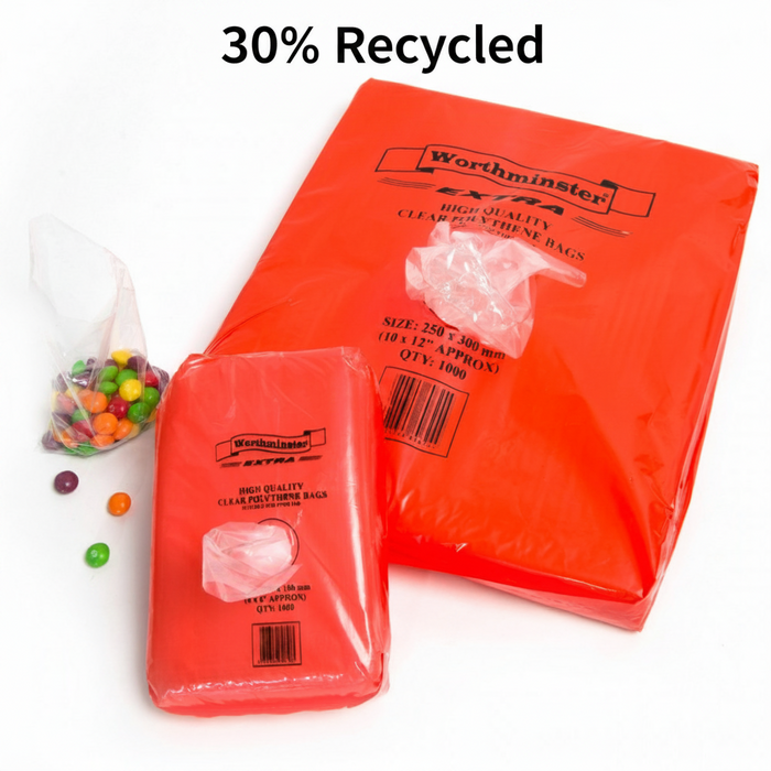 Polythene Bags - Worthminster Extra (LLB) - 30% Recycled