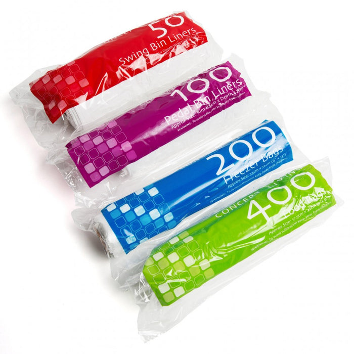 Retail Packs - Swing / Pedal Bin Liners, Freezer Bags